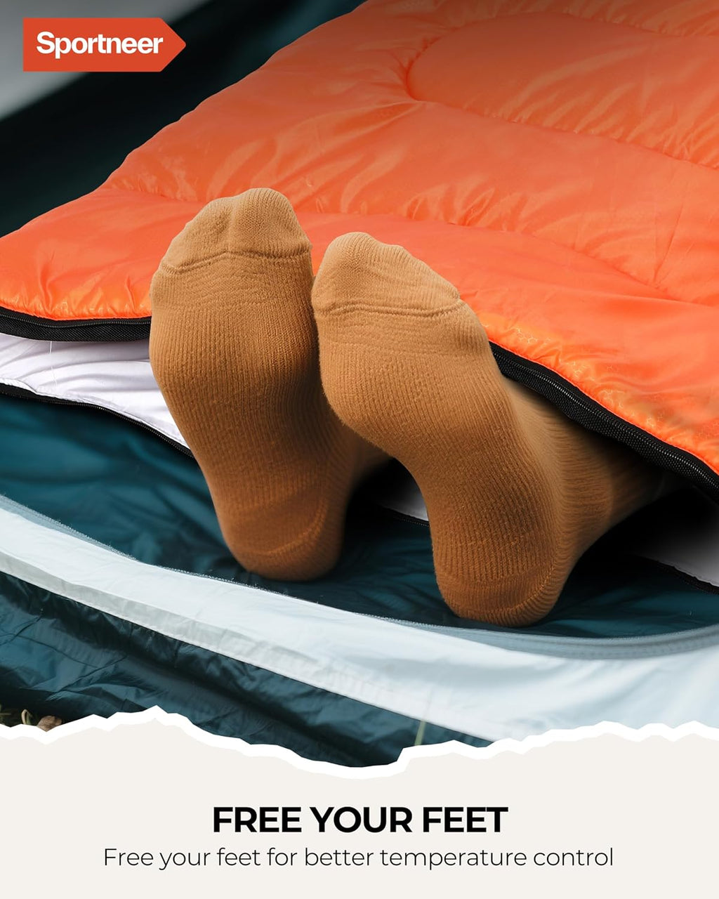 Sportneer Sleeping Bag for Adults Kid Waterproof lightweight Camping Hiking