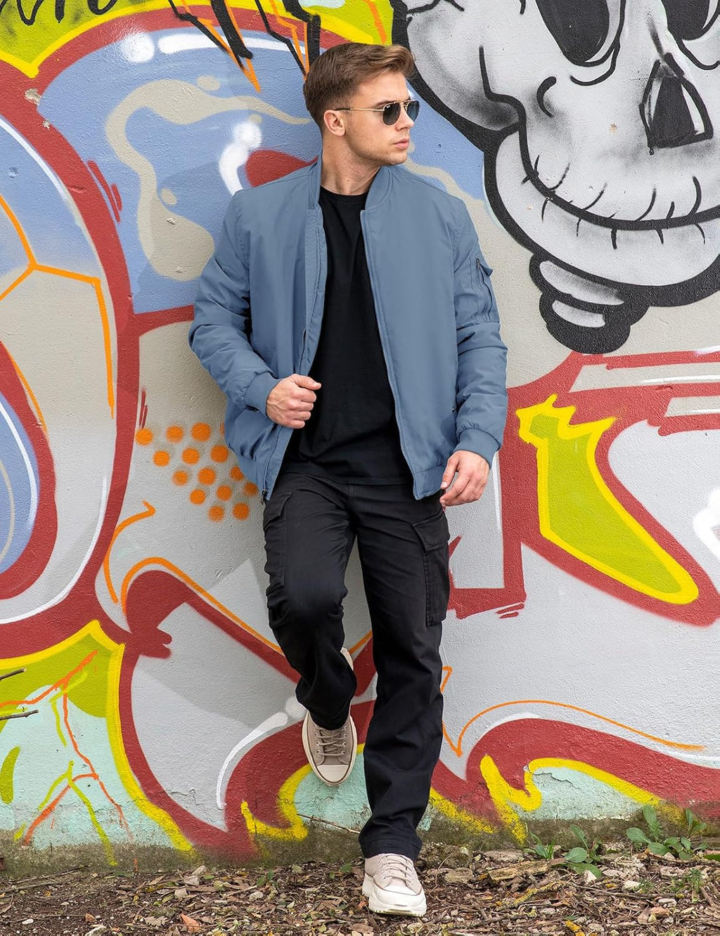 TBMPOY Men's Winter Bomber Jacket Fall Casual Windbreaker Softshell Jackets