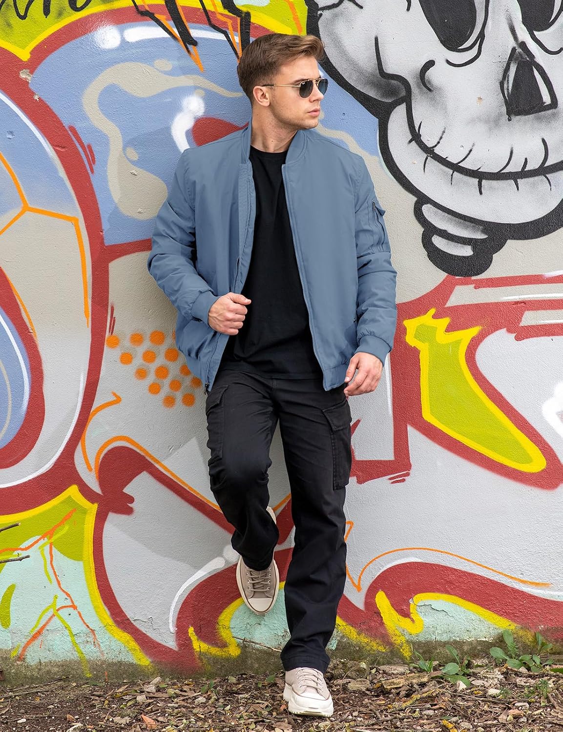 TBMPOY Men's Winter Bomber Jacket Fall Casual Windbreaker Softshell Jackets