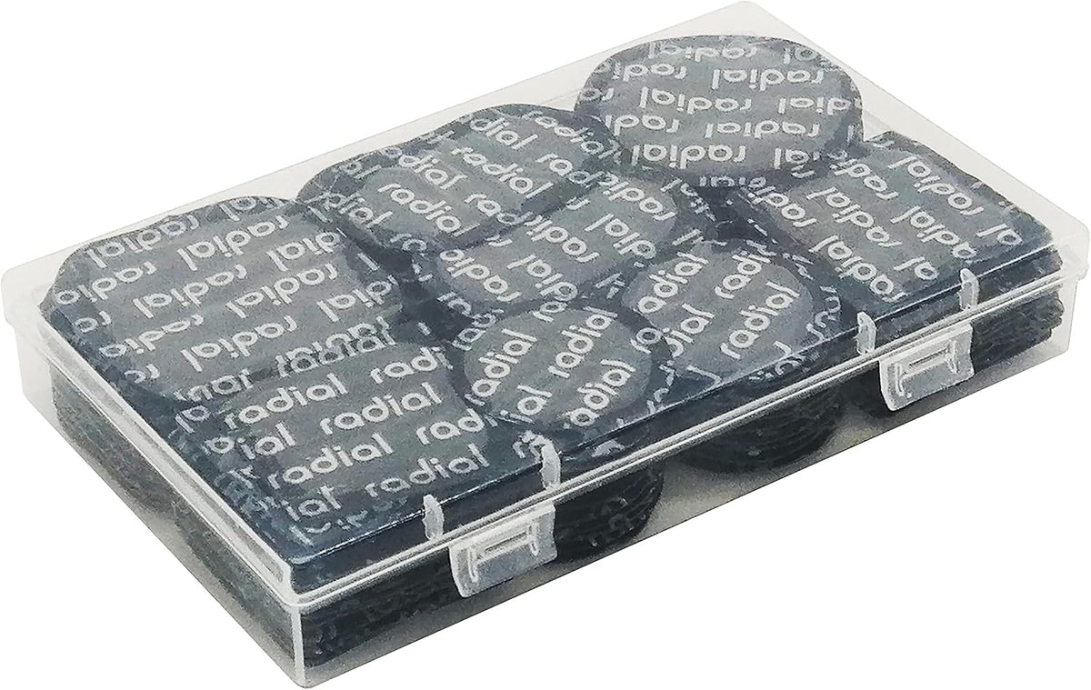 Professional Self-Vulcanizing Tire Repair Patches 96 pcs - Multi-Size (41mm to 57mm) Radial Tire Patch Kit for Cars/Trucks/Motorcycles, Heavy Duty, Heat