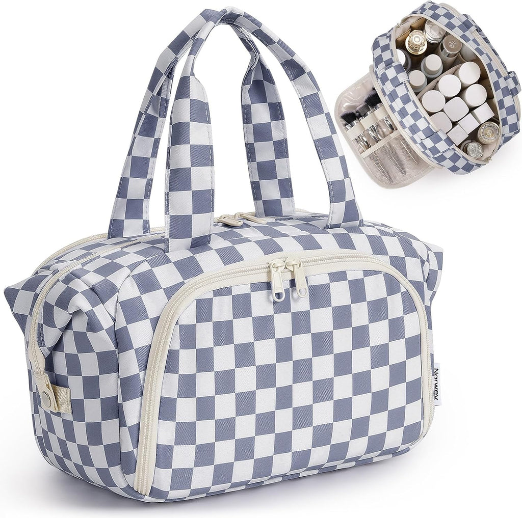 Narwey Travel Toiletry Bag for Women, Large Makeup Cosmetic Organizer Bag