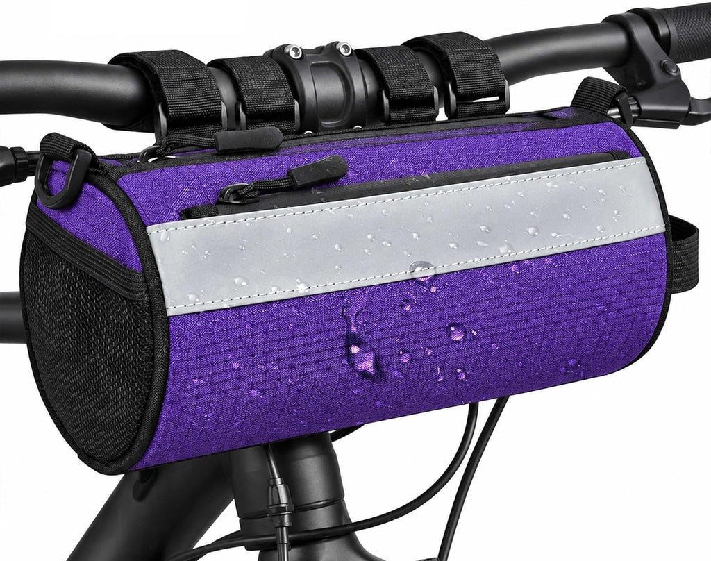Waterproof Bike Handlebar Bag for E-bike & Bicycle 2.4L Front Storage Bag