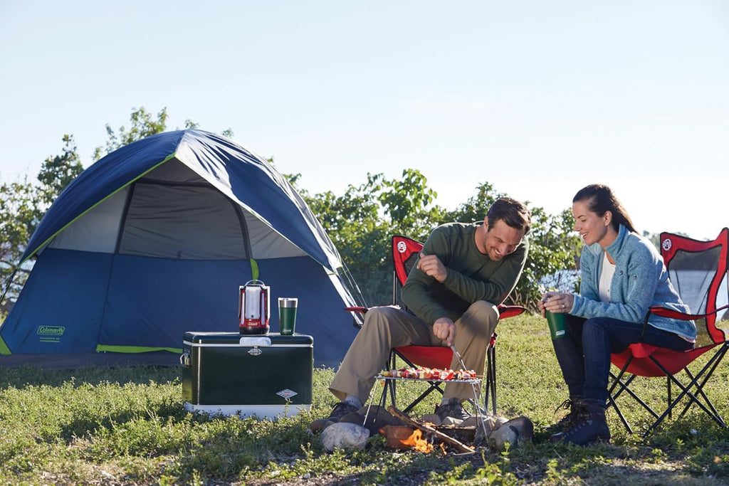 Coleman Sundome Camping Tent with Rainfly, 2/3/4/6 Person Tent Sets Up in 10 Mins, Weatherproof Shelter for Camping, Festivals, Backyard, Sleepovers, & More