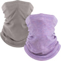 Fuinloth 2 Pack Winter Neck Gaiter, Fleece Warmer Scarf Cold Weather Mask
