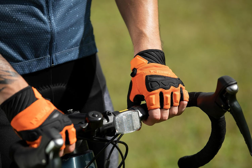 INBIKE Half Finger Cycling Gloves Knuckle Guard Padded Mountain Bike Glove