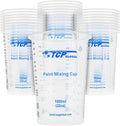 TCP Global 32 oz. (1000ml) Graduated Plastic Mixing Cups (Box of 25)