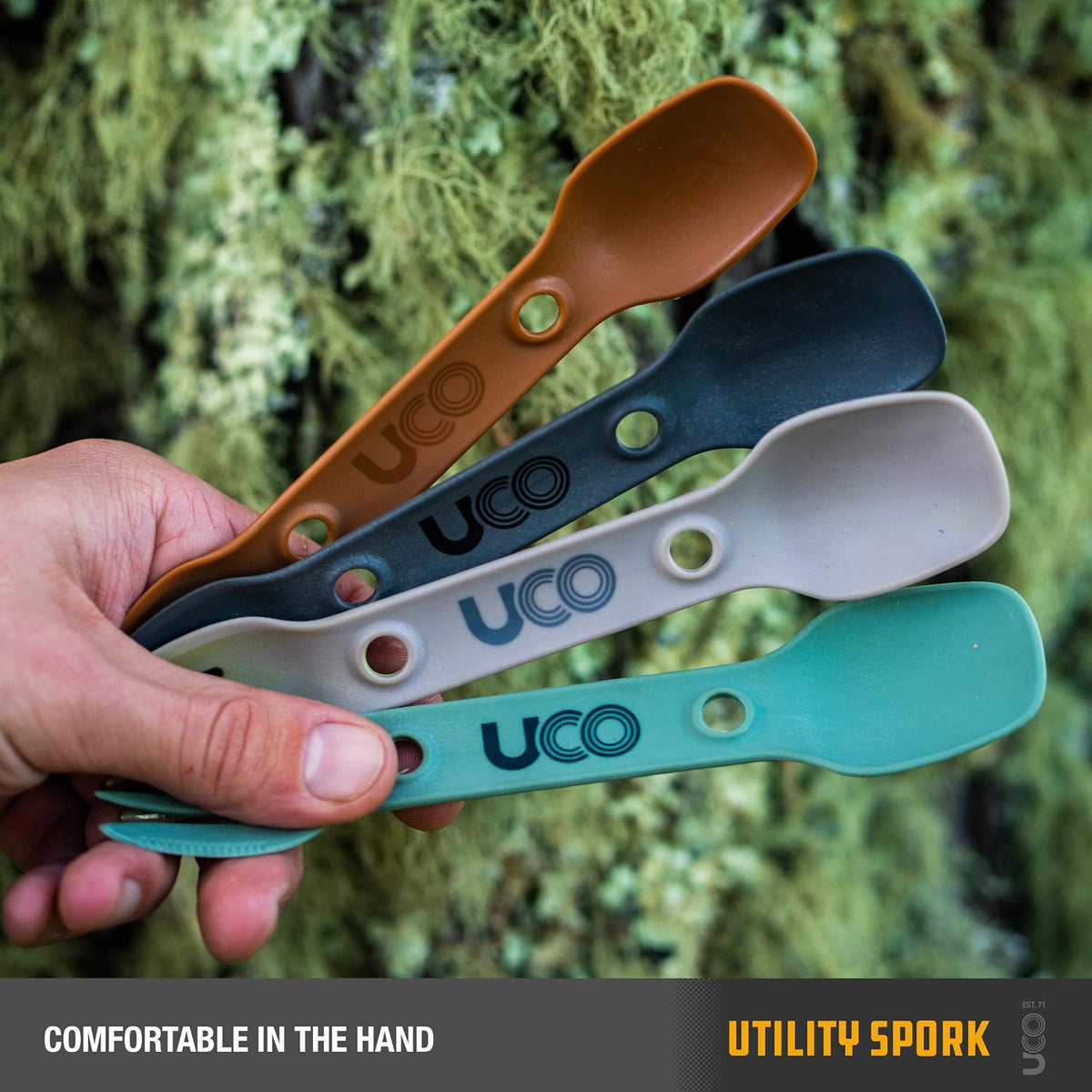 UCO Utility Spork 3-in-1 Combo Spoon-Fork-Knife Camping Utensil