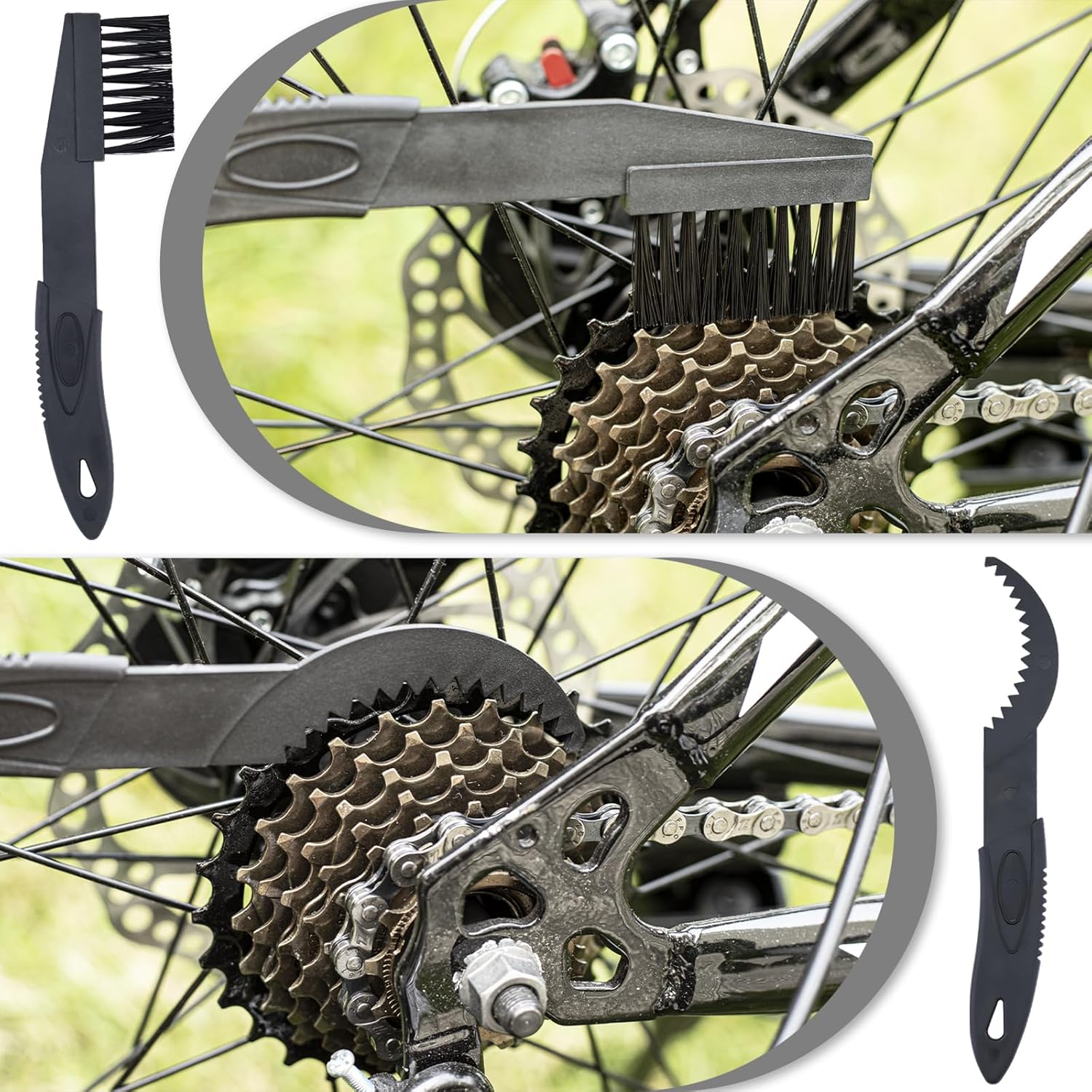 focopot Bike Chain Cleaner Kit with Bike Chain Degreaser,Scrubber,Lube