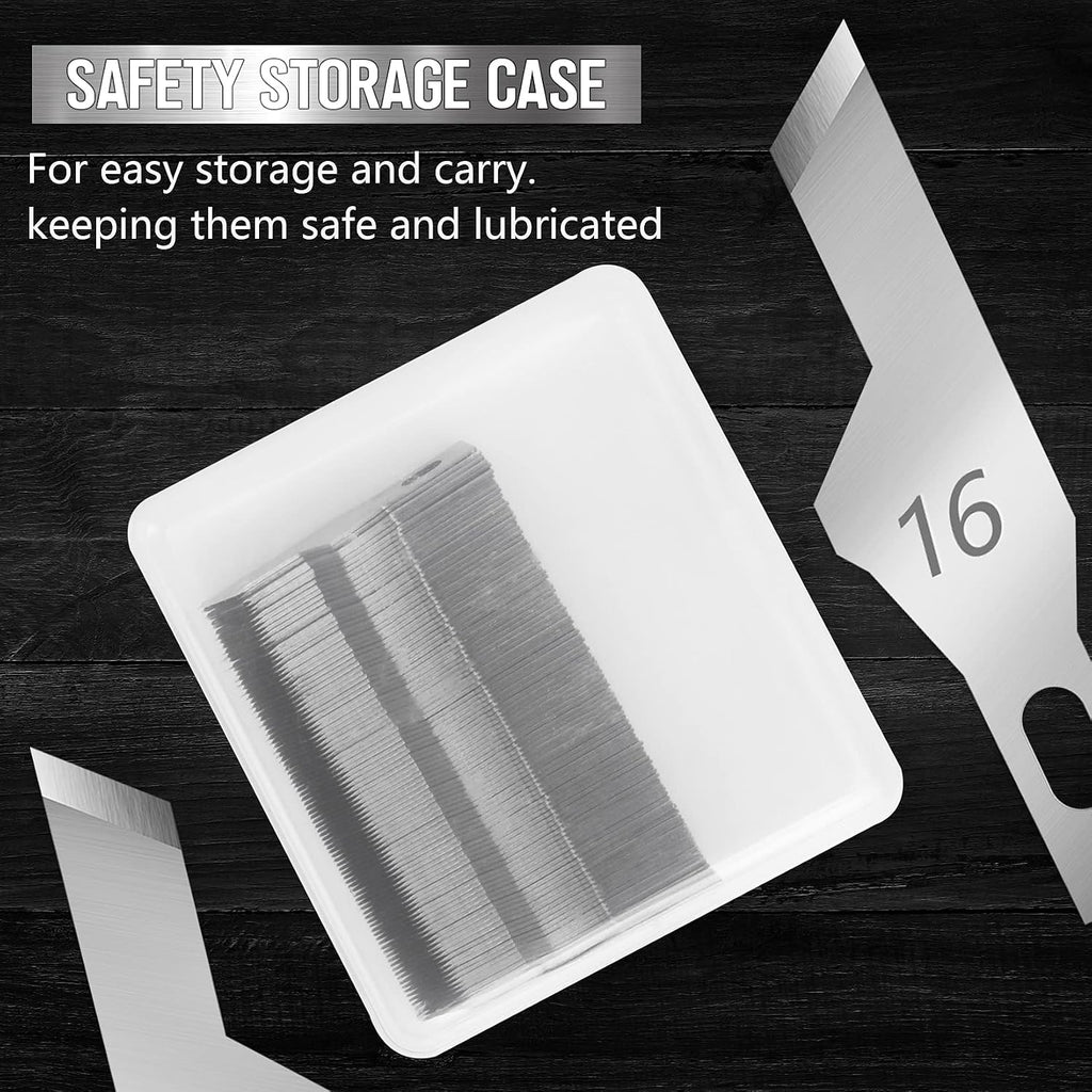 JETMORE 100 Pack Exacto Knife Blades #16, Hobby Knife Blades for DIY Craft