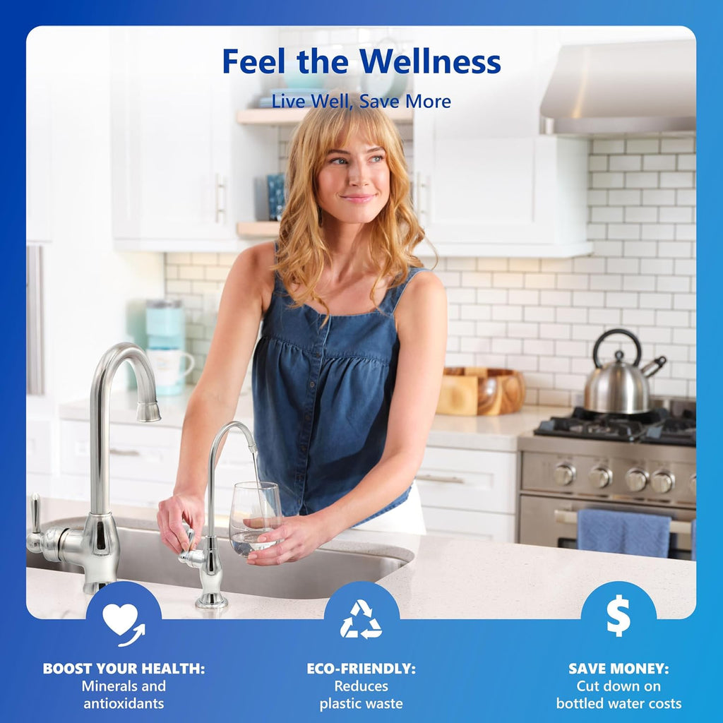 Express Water ROALK10D, 10-Stage Under Sink RO System, Alkaline, 100 GPD