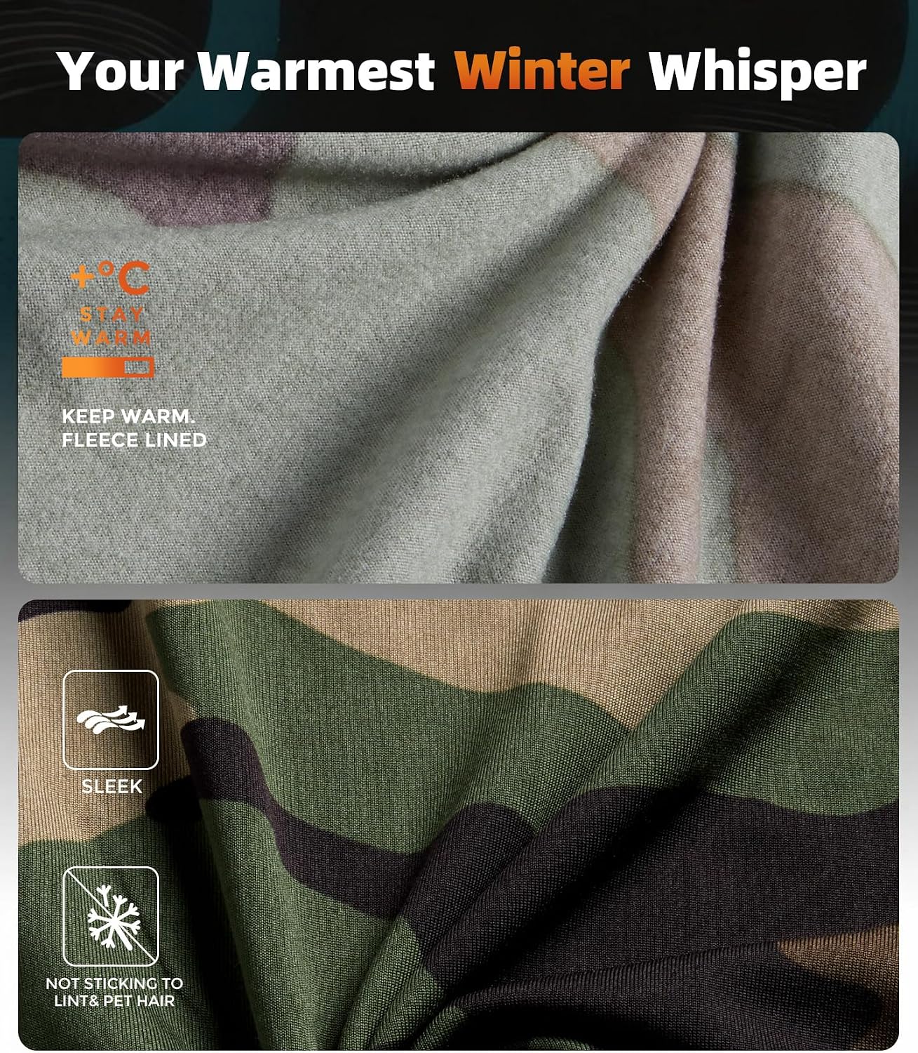 Mens Thermal Underwear Long Johns Set Cold Weather Hunting Base Layer