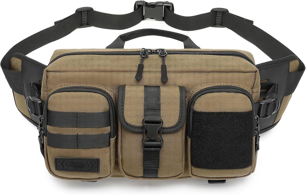 OZUKO Large Capacity Tactical Waist Bag Fanny Pack