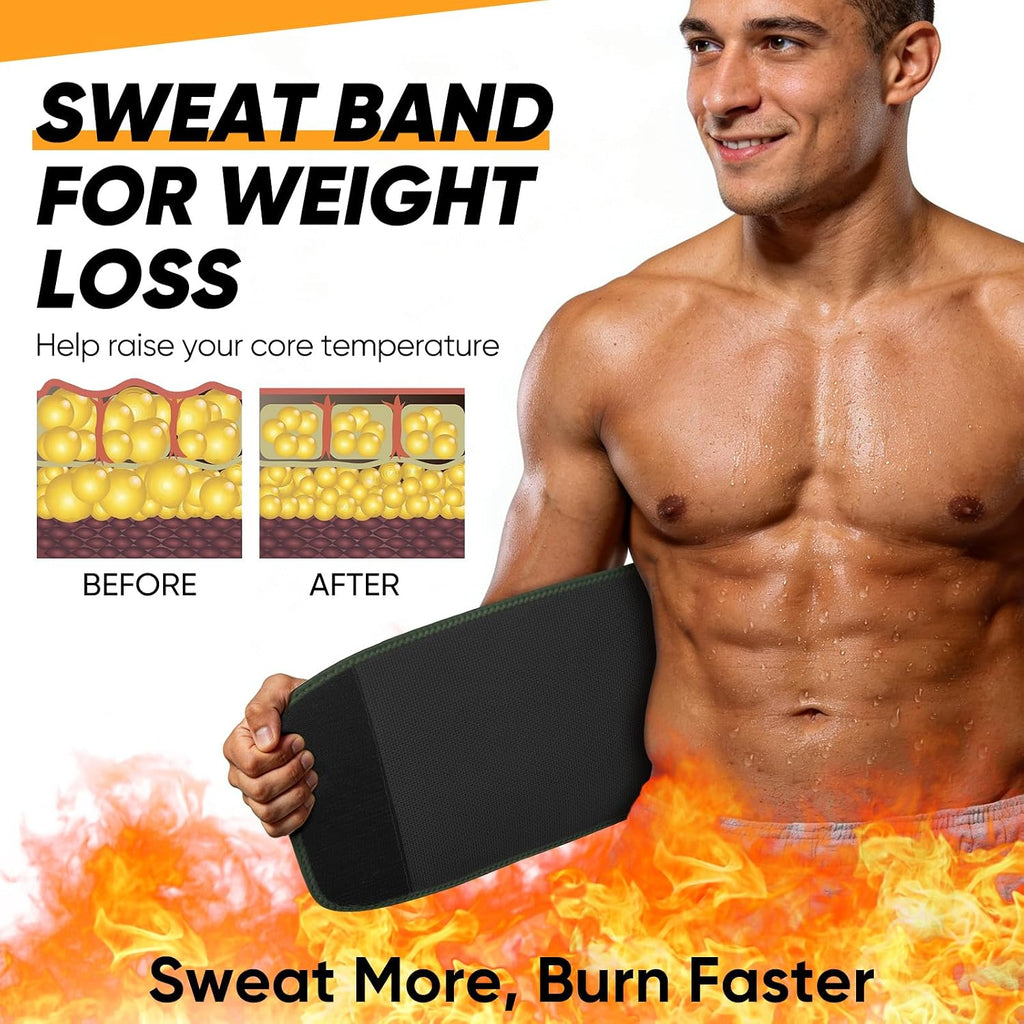 APEXUP Waist Trainer for Women Lower Belly Fat, Men Sweat Band, Stomach Wrap, Waist Trimmer with Removable Lumbar Support