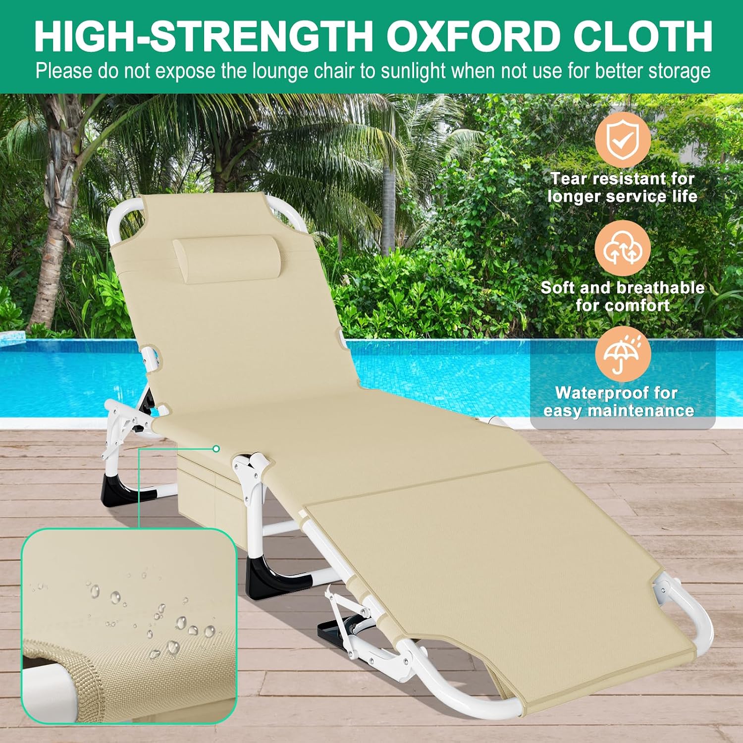 LILYPELLE Portable Folding Camping Cot with Mattress and Pillow for Adults