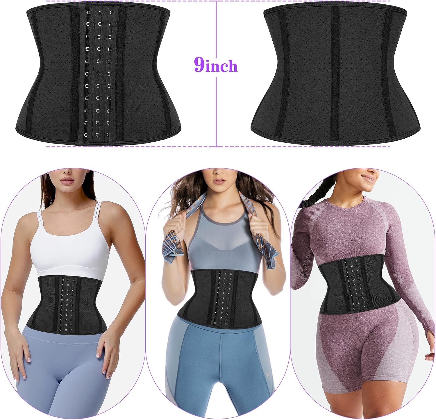 Short Torso Waist Trainer for Women Faja Body Shaper