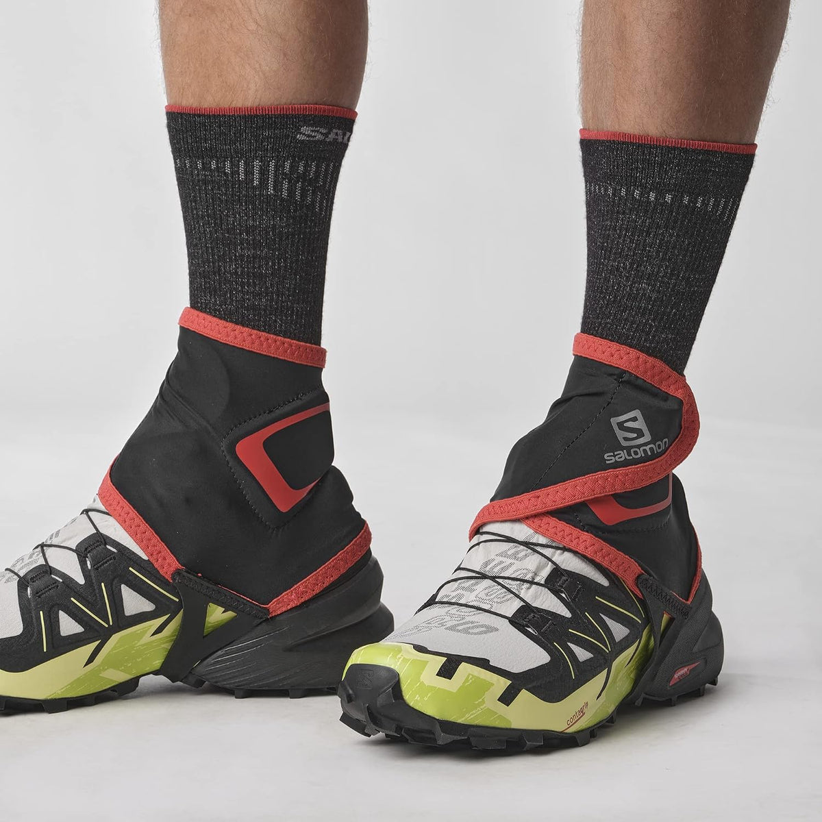 Salomon Unisex Trail Gaiters High, Overshoe Gaiters for Trail Debris Protection