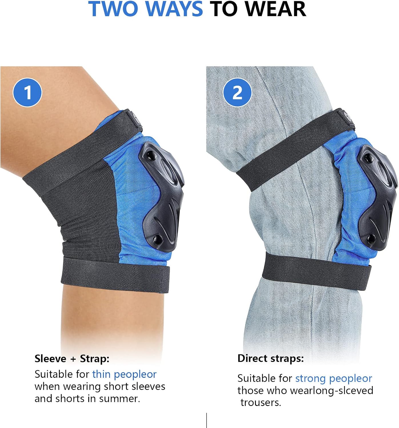 Tanden Skating Protective Gear Knee and Elbow Pads Wrist Guards for Roller Skating Skateboarding, Skate Pads Adult Knee Pads