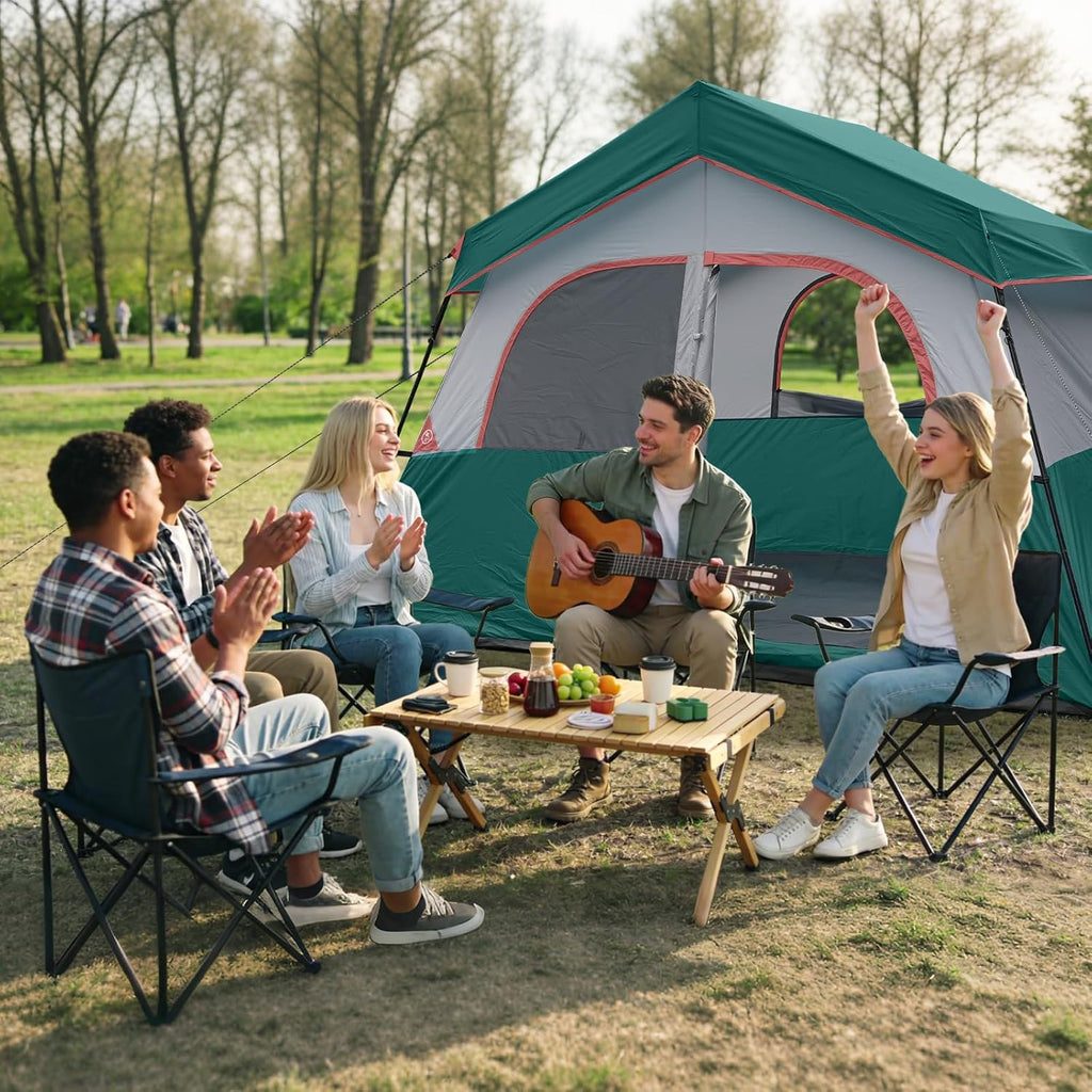 HG 6-8 Person Camping Tent Waterproof Family Cabin Tent for Camping