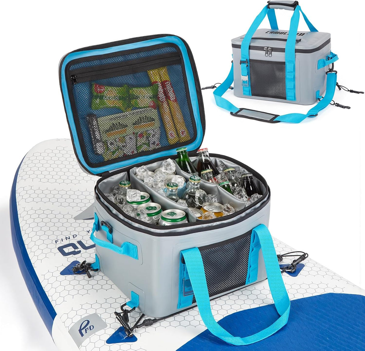 CAMULAND Waterproof Paddle Board Cooler Bag, 25L Insulated SUP Deck Bag