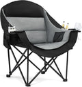 Oversized Camping Chairs for Adults - Heavy Duty Padded Outdoor Camp Chair