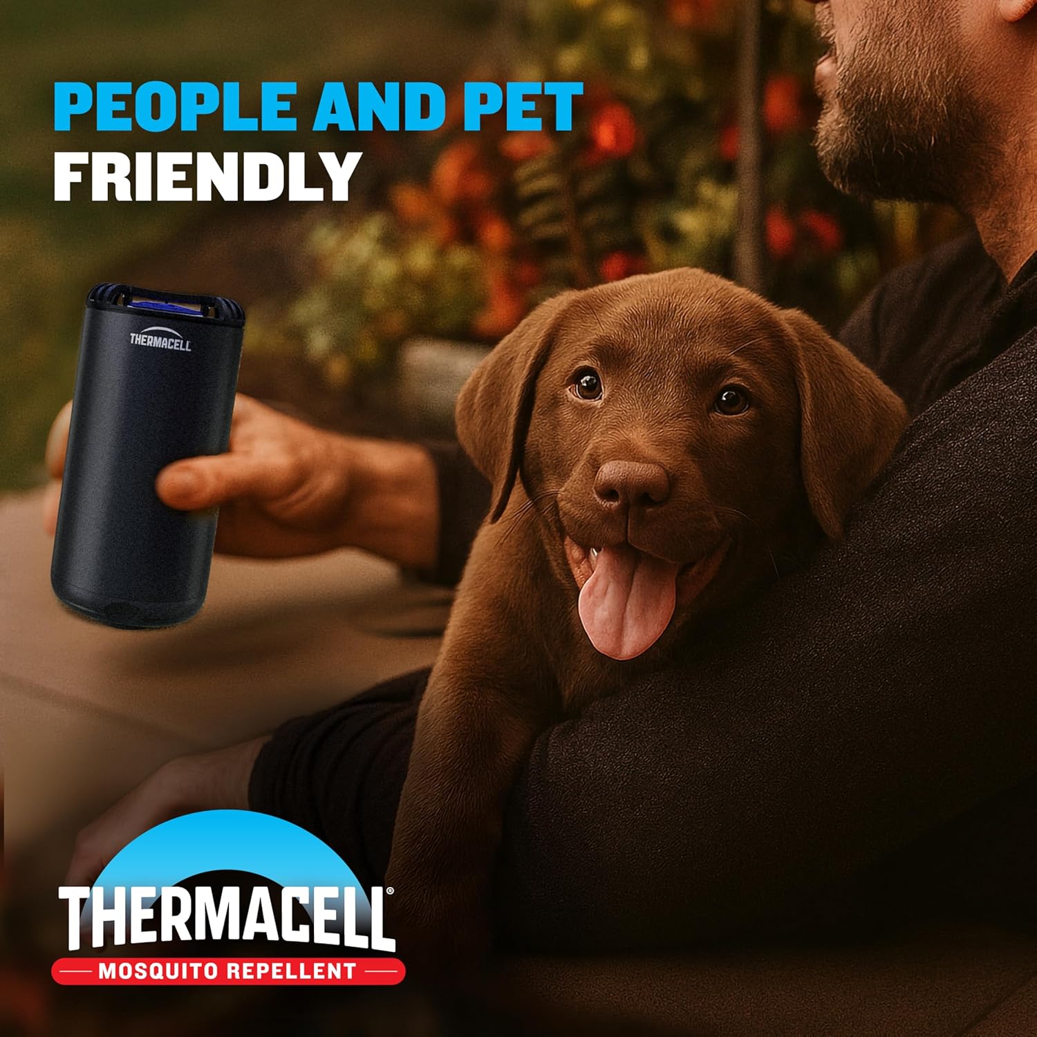 Thermacell Fuel-ZoneGuard Base Patio Shield Mosquito Repeller, Glacial Blue