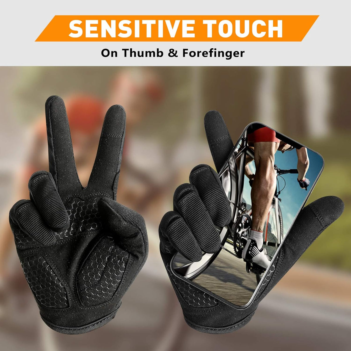 Full Finger Workout Gloves for Men Women, Weight Lifting Gloves Foam Padded
