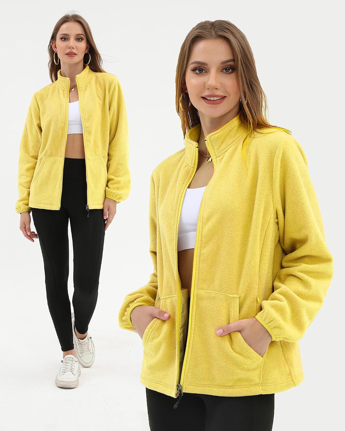 Argstar Women's Fleece Jacket 6 Pockets (XS-2XL)