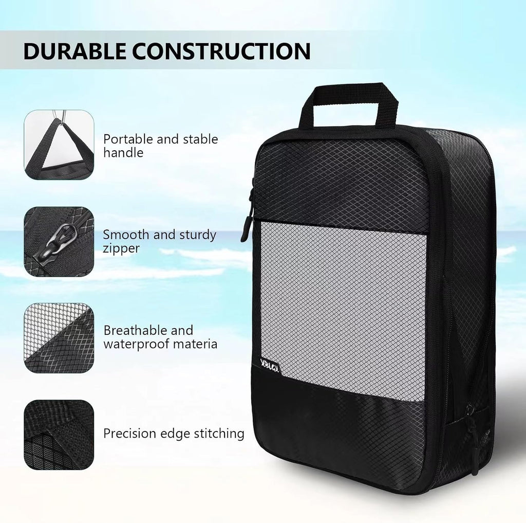 Compression Packing Cubes for Suitcases,5 Set Travel Essentials, Lightweight Luggage Organizer Bags, Travel Cubes for Carry on