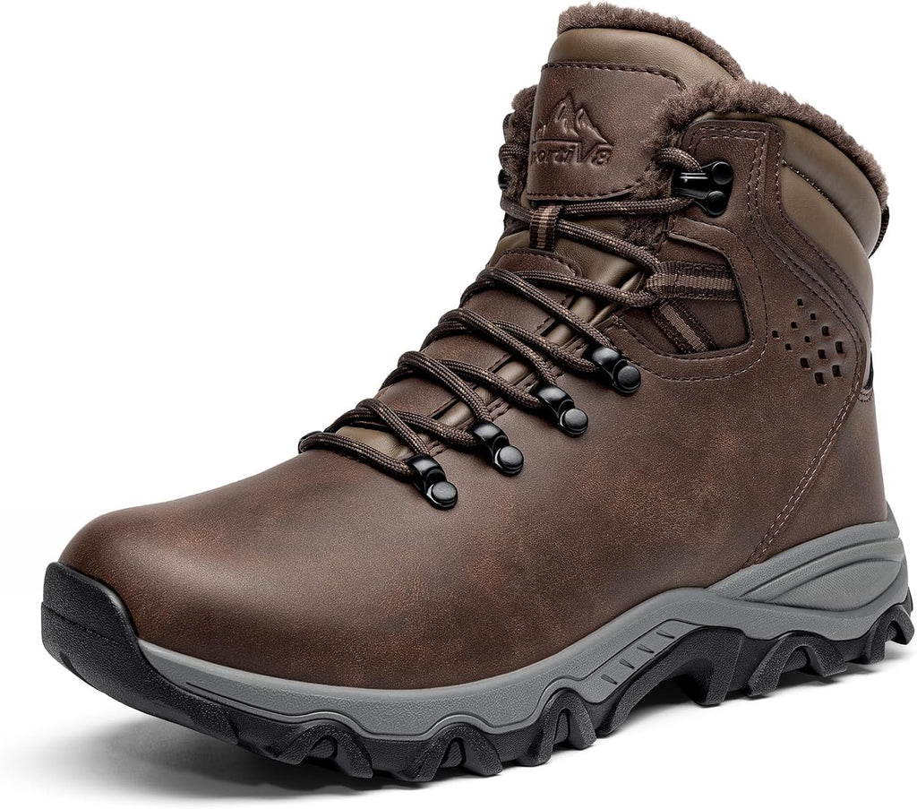 NORTIV 8 Men's Hiking Winter Insulated Snow Boots