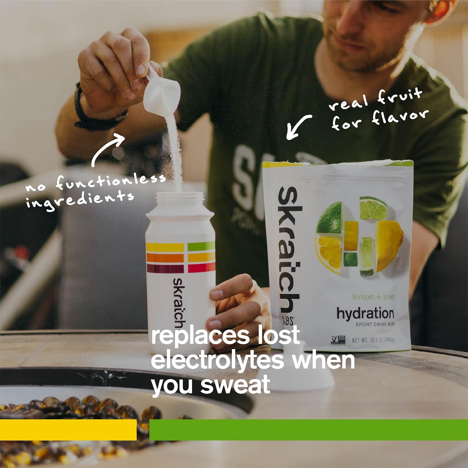 Skratch Labs Hydration Sports Drink Mix, Lemon Lime, 20 Servings
