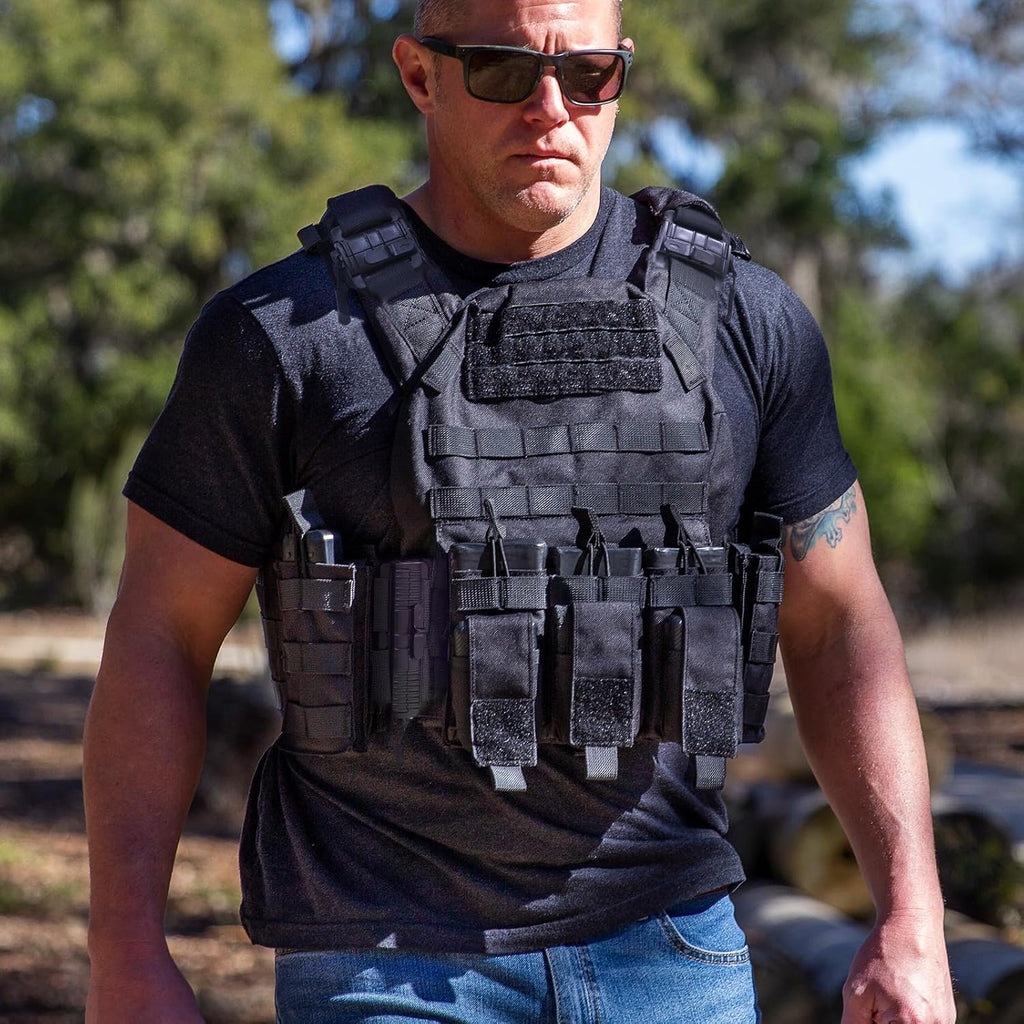 GFIRE Tactical Vest, Quick Release Lightweight Breathable Vest for Training
