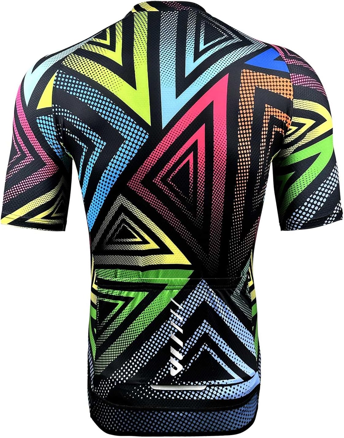 Wulibike Men's Cycling Jerseys Short Sleeve Bike Biking Shirts Full Zip with Pockets Road Bicycle Clothing