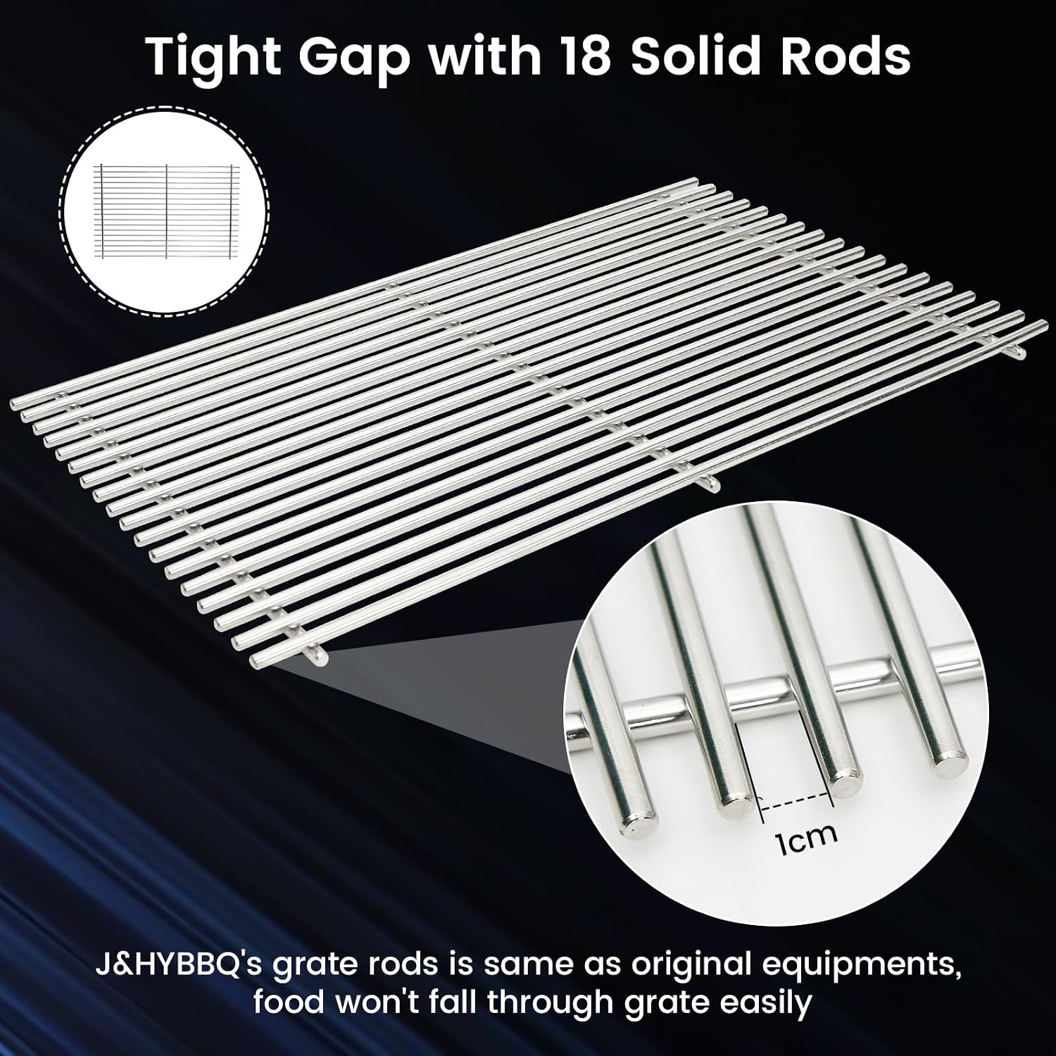 19.5" Grill Grates for Weber Genesis 300 Series (2007-2016)