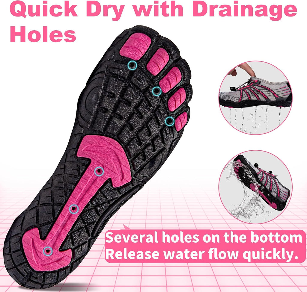Water Shoes for Women Men, Barefoot Quick Dry Pool Shoes for Outdoor