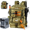 KastKing BaitSpace Fishing Tackle Backpack with Removable Bait Binder,2 Rod Holders Storage Fishing Gear and Equipment