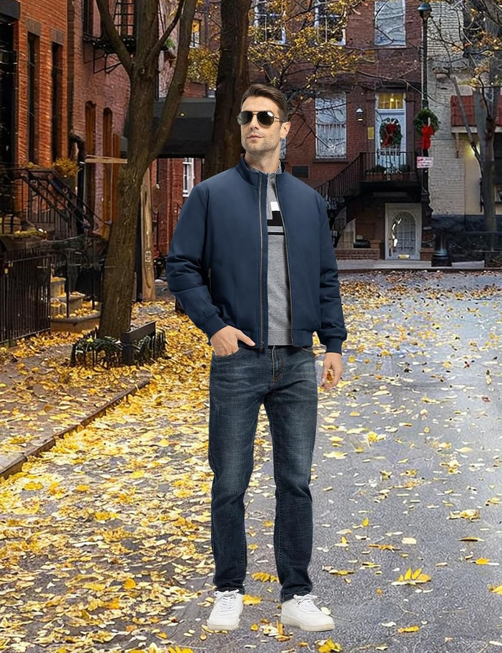 TBMPOY Men's Winter Jackets Bomber Padded Casual Windbreaker Warm Fall Coat