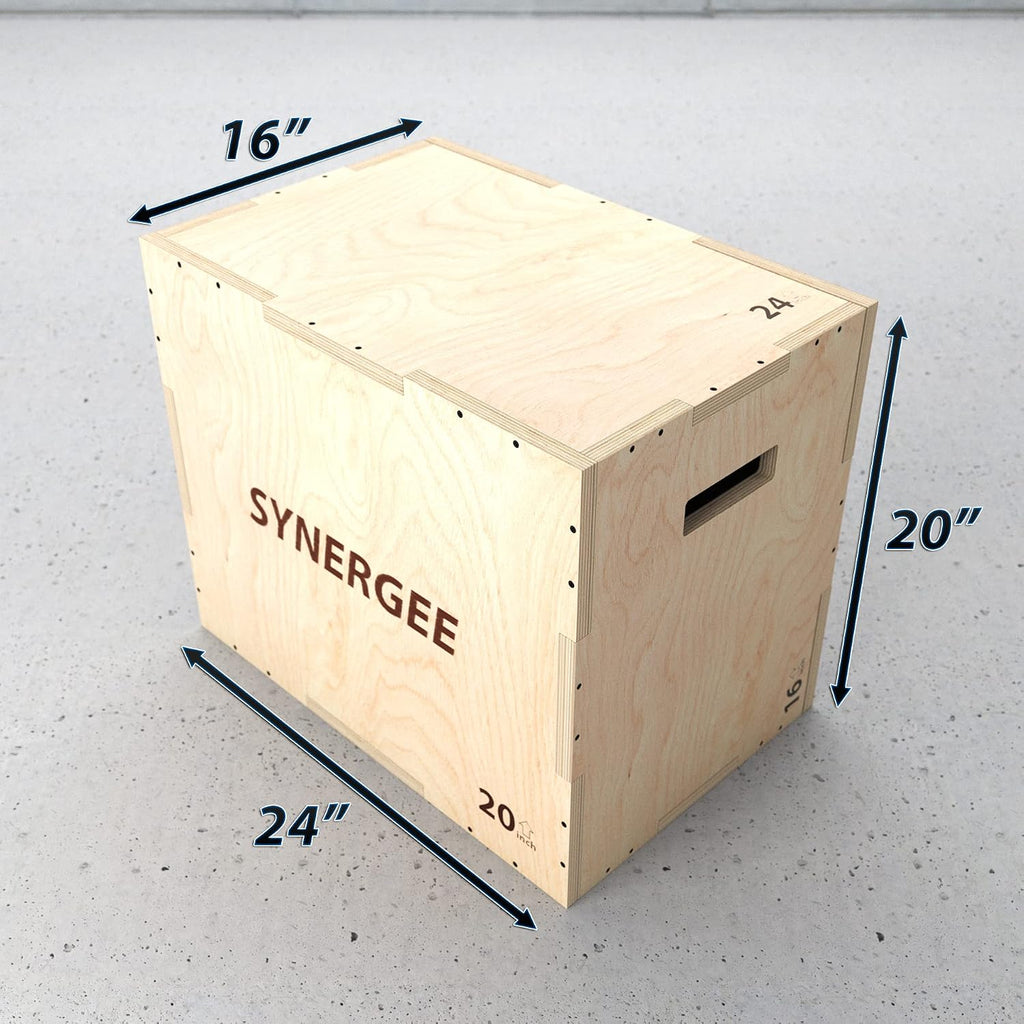 Synergee 3 in 1 Wood Plyo Box – Multiple Sizes
