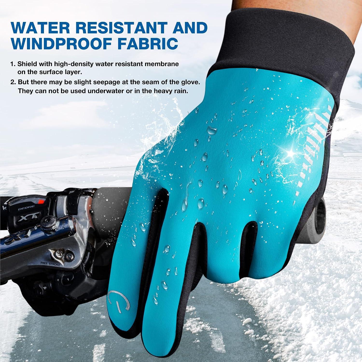 SIMARI Winter Gloves for Women Men - Cold Weather Thermal Touch Screen Ski Snow Glove Liners, Non-Slip Palm & Warm Fleece Lined, for Running Cycling Driving Hiking Walking Sports Outdoor Texting Work