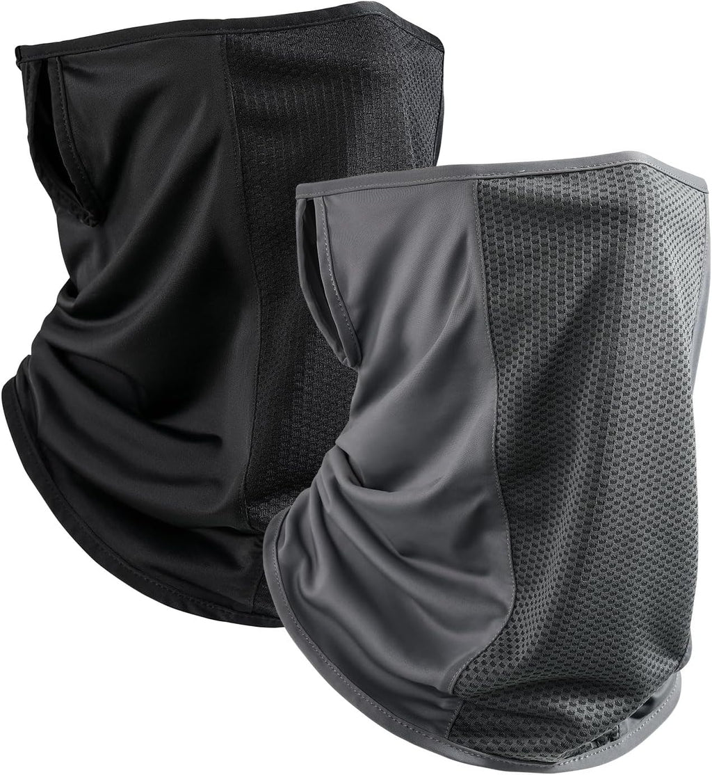 OZERO Cooling Neck Gaiter Face Mask With Ear Loops, UPF 50+ UV Protection