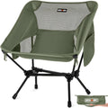 Overmont Ultralight Portable Camping Chair- Lightweight Folding Backpacking Chair, Support up to 330Lbs Compact Beach Chair for Adults with Carry Bag for Backpack Hiking Fishing Outdoor Camp Travel