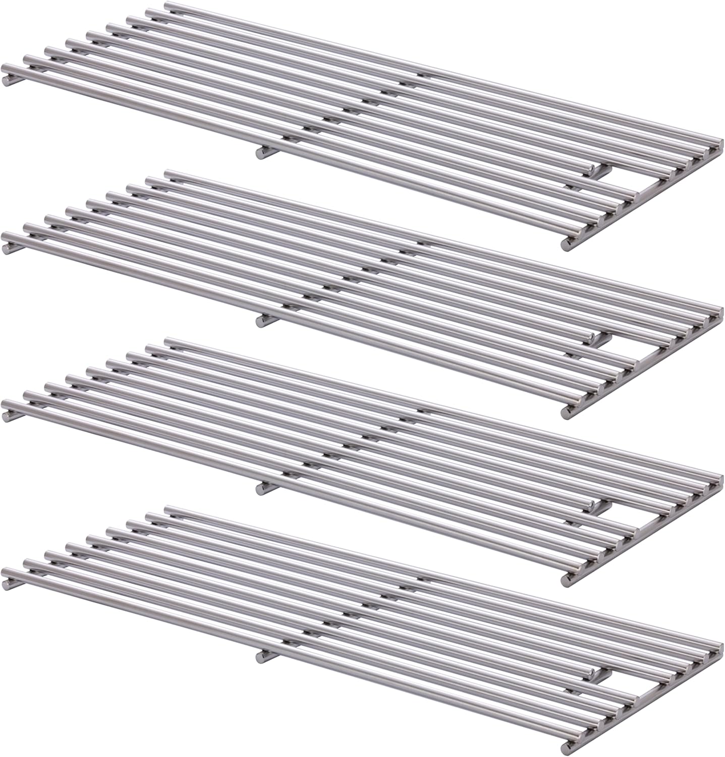 Upgrade 4 Pack 8mm 304 Stainless Steel BBQ Cooking Grill Grate Replacement Parts for Bull 16517,BBQ Angus 47628, Brahma, Lonstar Select, Outlaw Steer Premium, Lonestar Select,7 Burner Premium