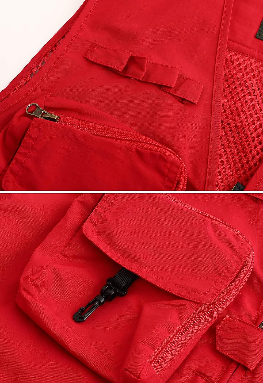 Hbufnha Outdoor Fishing Hunting Vest Multi Pockets Work Cargo Jacket