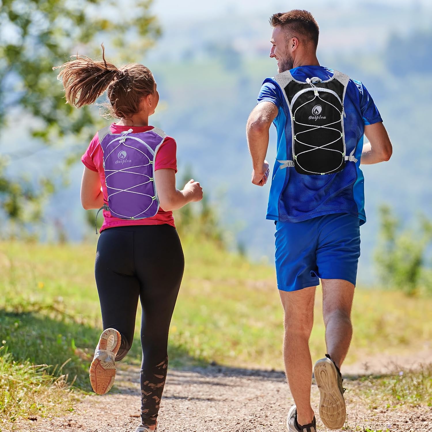 Ouplea Small Running Hydration Backpack Hydro Vest with 2L Water Bladder