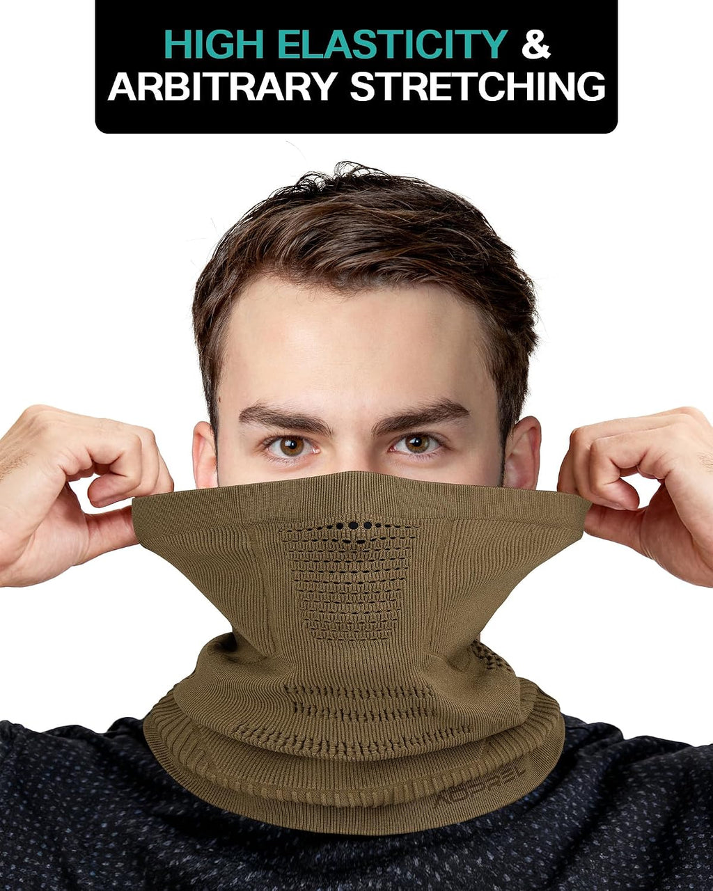 AOPREL Winter Neck Gaiter Breathable Neck Warmer Windproof Half-Face Mask