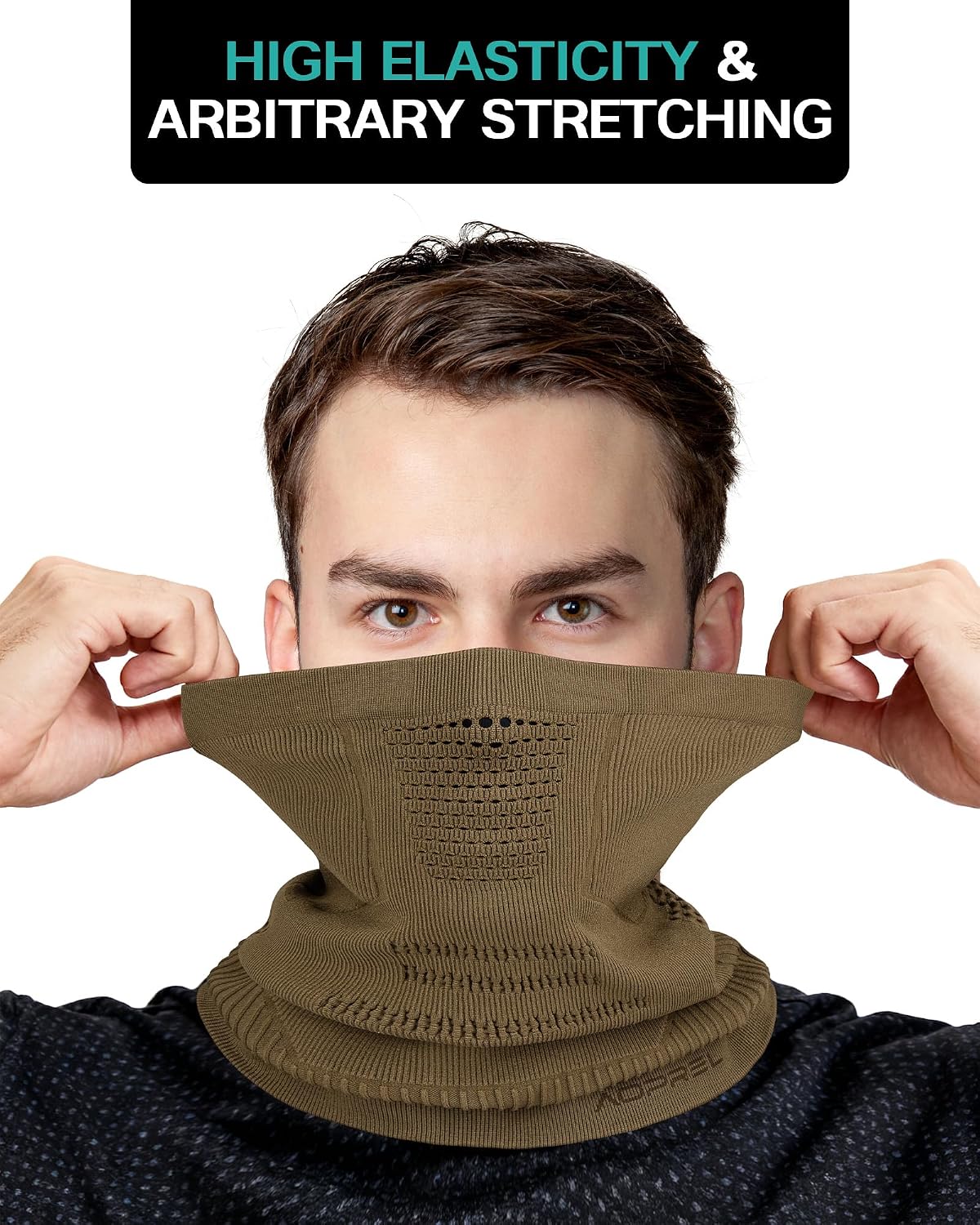 AOPREL Winter Neck Gaiter Breathable Neck Warmer Windproof Half-Face Mask