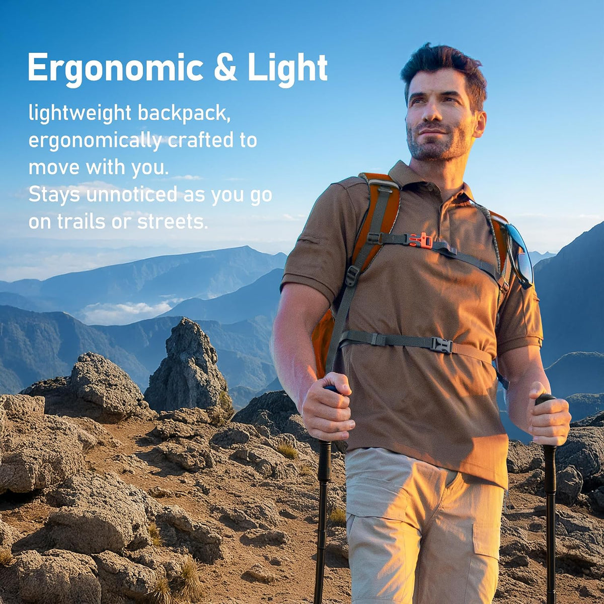 N NEVO RHINO Hiking Backpack,20L Waterproof Hiking Outdoor Daypack