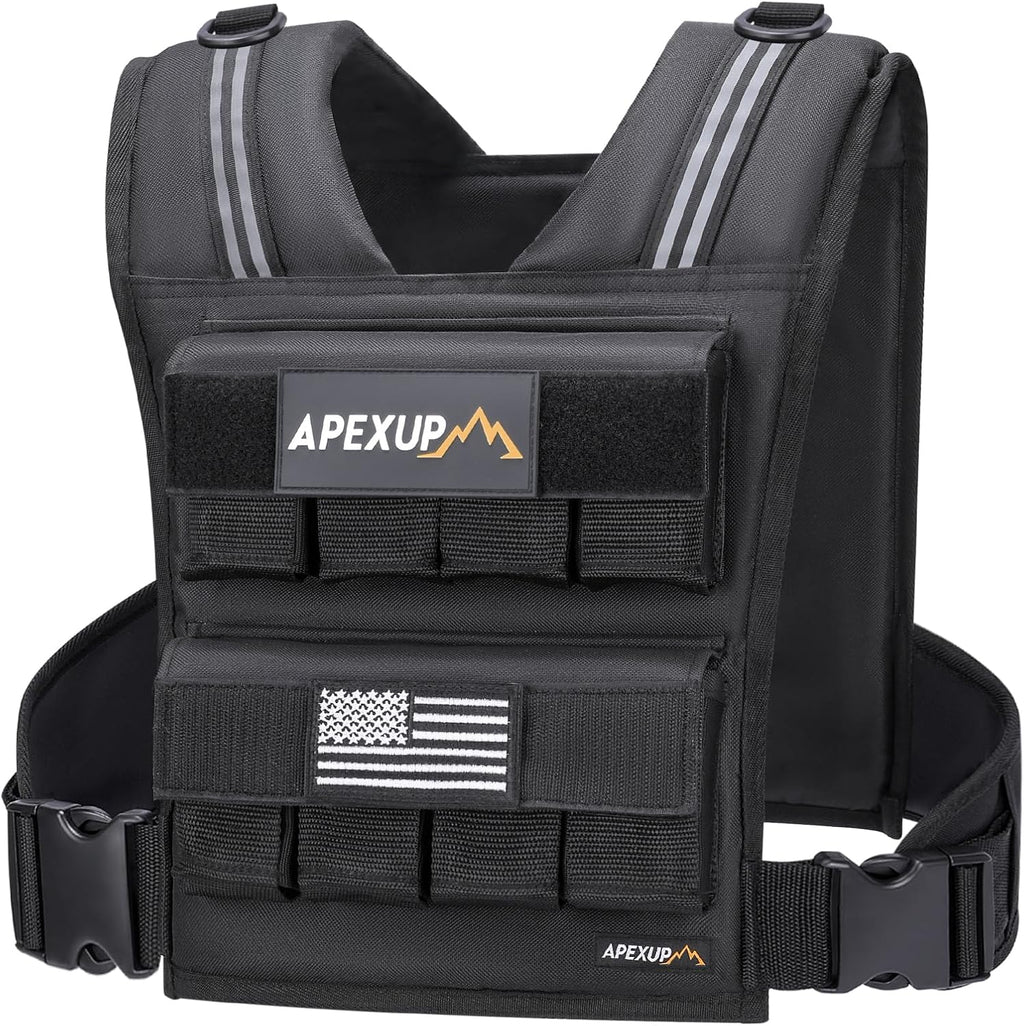 APEXUP Weighted Vest Men, Adjustable Weight Vest for Running