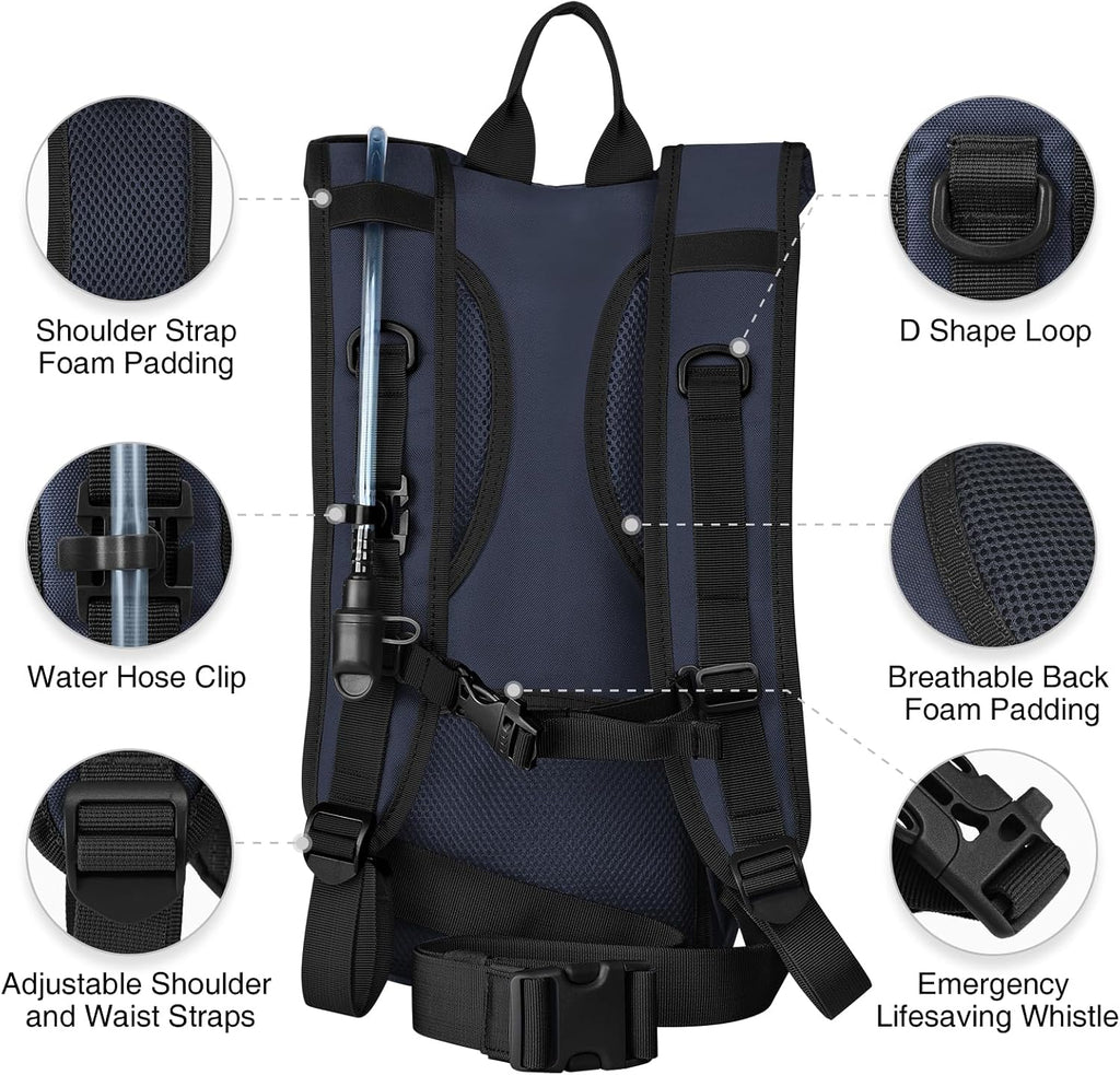 NOOLA Hydration Backpack with 3L Water Bladder, Tactical Pack for Hiking