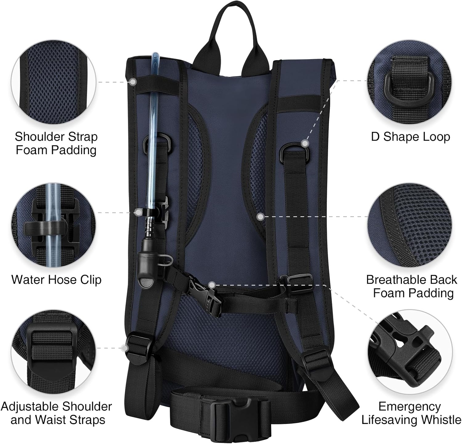 NOOLA Hydration Backpack with 3L Water Bladder, Tactical Pack for Hiking