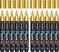 Overseas 12 Pack Gold Acrylic Paint Pens Permanent Markers, Medium Tip